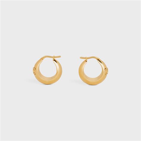 celine earrings hoop|celine hoop earrings women.